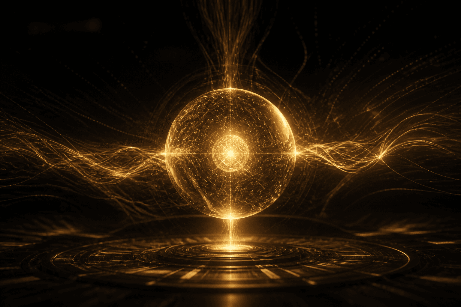 Intelligent digital energy core representing Rumbling Tech